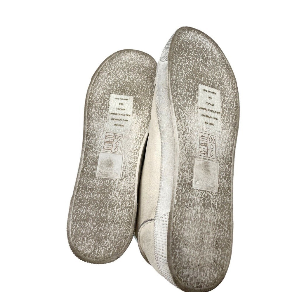 Dolce Vita Zaga Calf Hair Leopard Printed Iridescent Sneakers $127 US Size US 9 - Picture 10 of 11